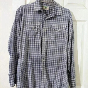 VTG Mesquite Western Shirt 16-34 Men Pearl Snap Long Sleeve Plaid Rodeo USA Made